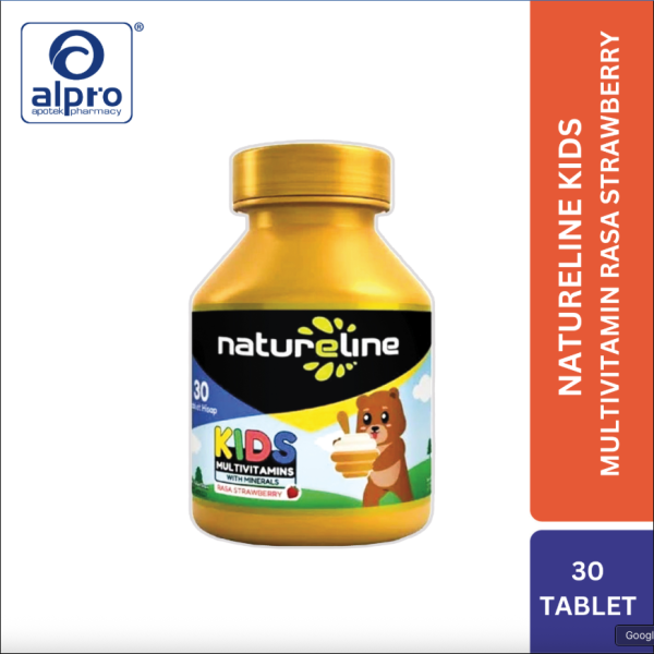 Natureline Kids Multivitamin With Minerals Rasa Strawberry 30Tab